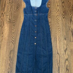 NWT Madewell Denim Midi Dress